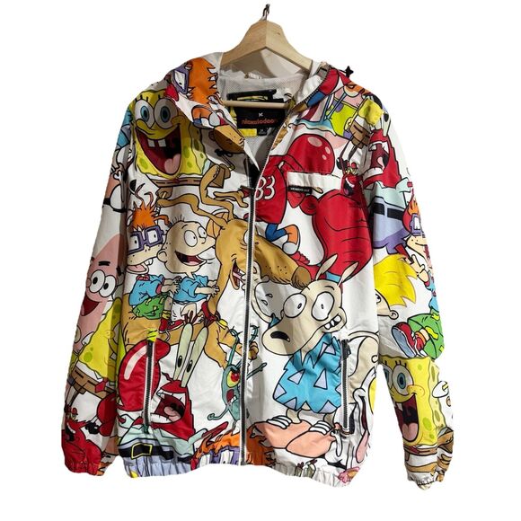 Members Only Other - Members Only Jacket Men's Medium Nickelodeon Rugrats AOP Print Windbreaker Coat